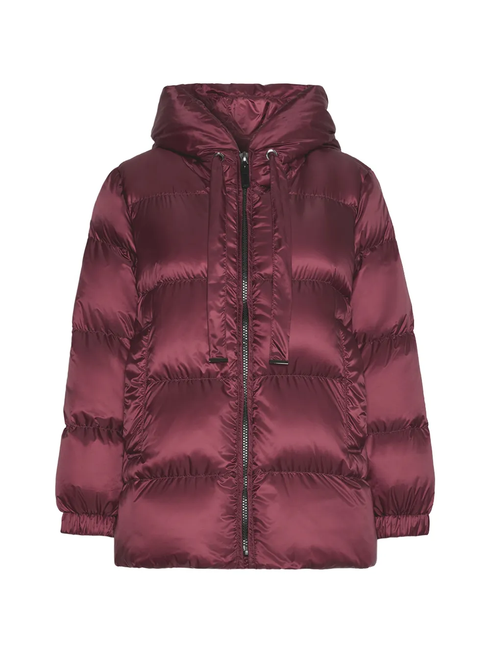 Max Mara Gesteppte Kapuzenjacke - Rot