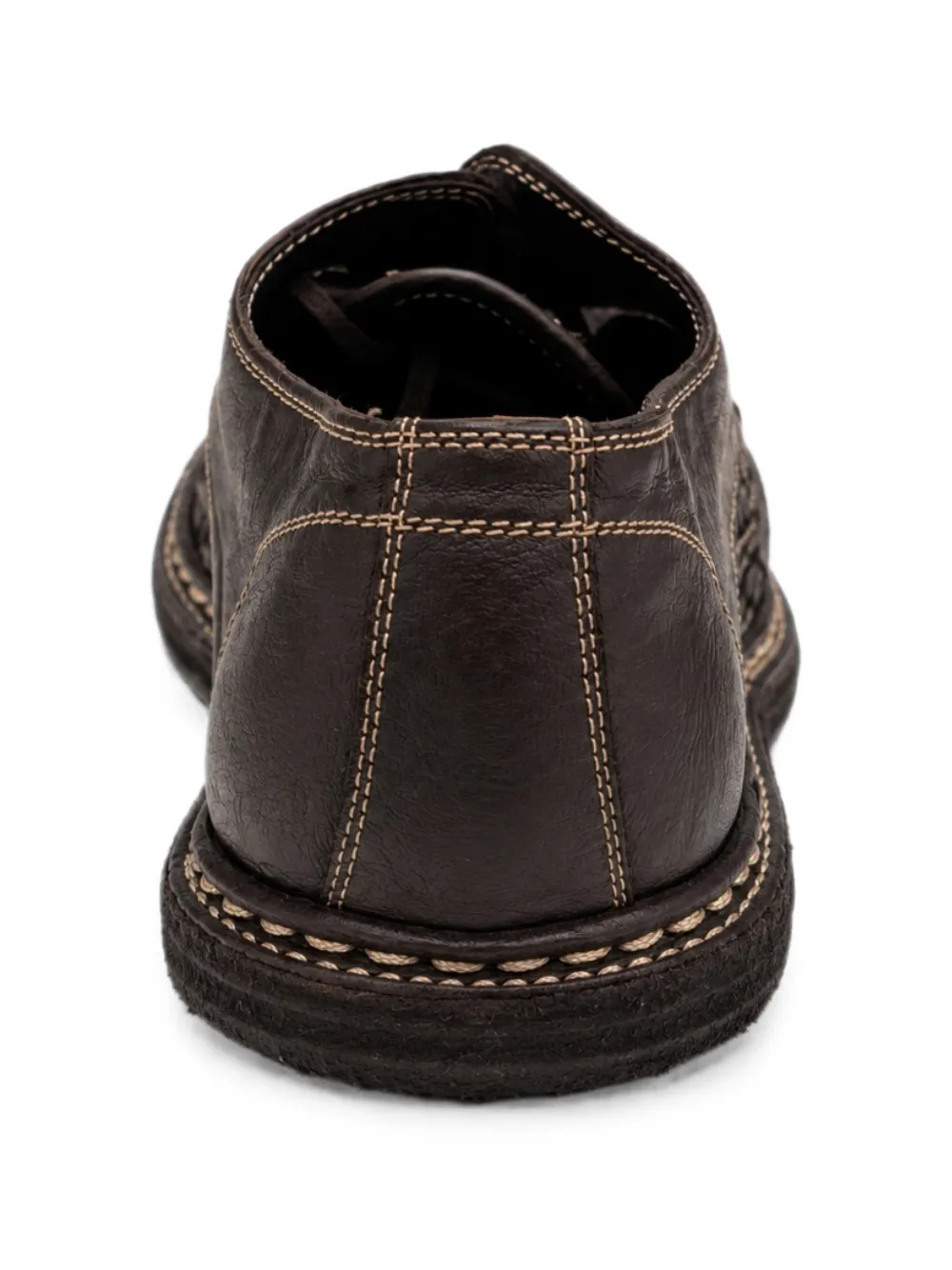 Guidi woven leather derby shoes Bruin