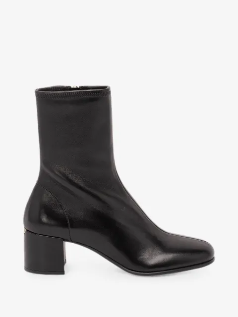 Prada logo-plaque ankle boots
