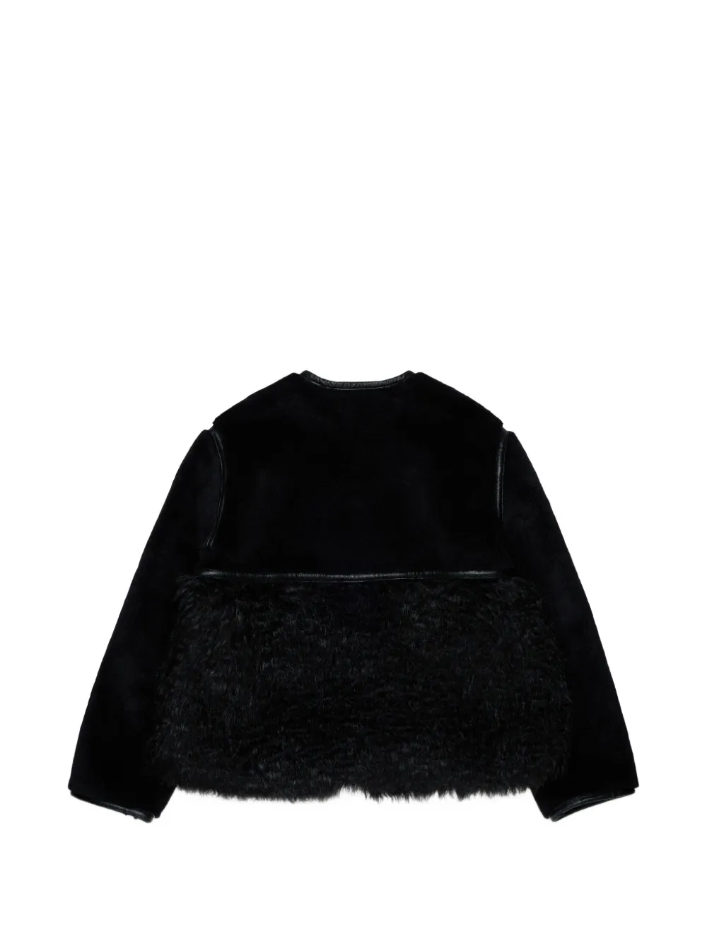 Marni Kids Jack met vlakken van imitatiebont Zwart