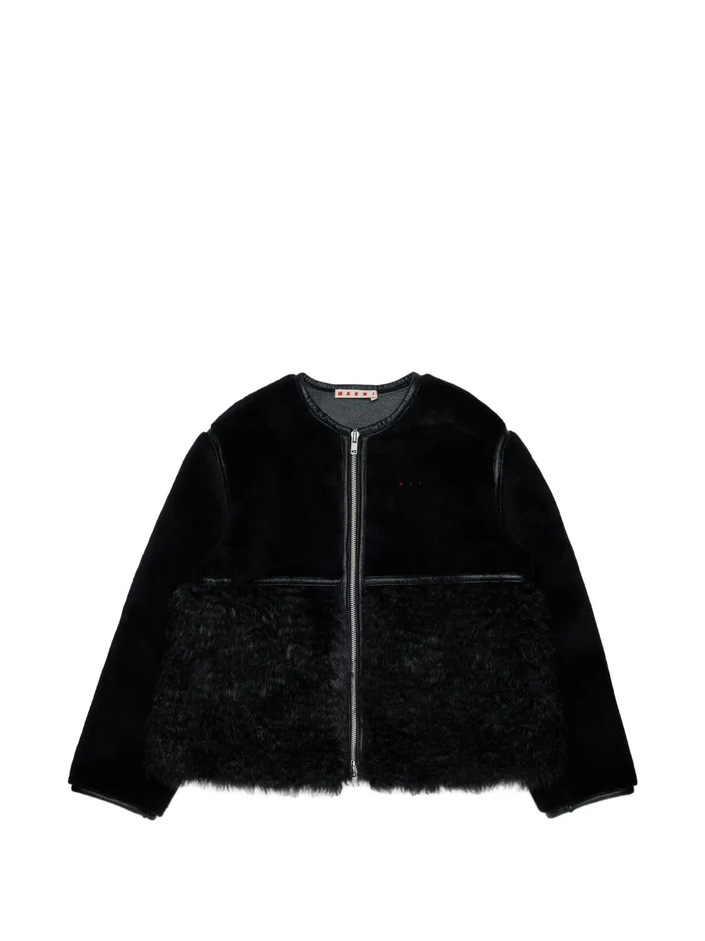 Marni Kids Giacca in pelliccia sintetica - Nero