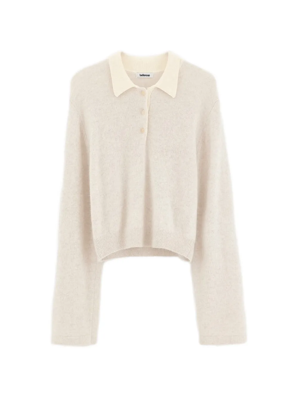 Bellerose button-up collared sweater - Toni neutri