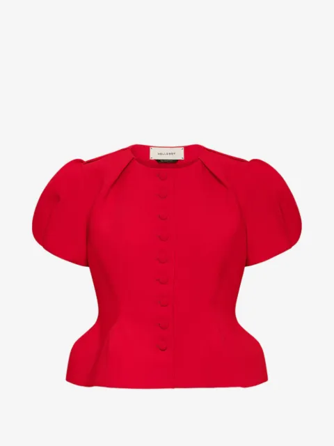 Hellessy Nelly puff-sleeve button-down jacket