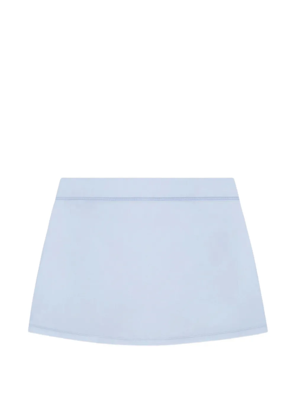 Sporty & Rich Signature mini-rok met zijstreep en logoprint Blauw
