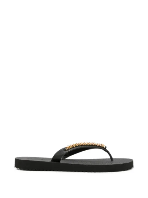 Stella McCartney Falabella chain-embellished flip flops