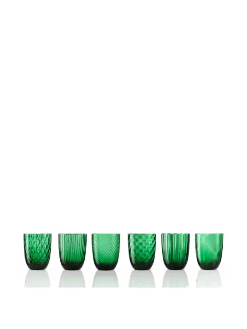NasonMoretti Idra textured glasses (six-person setting)