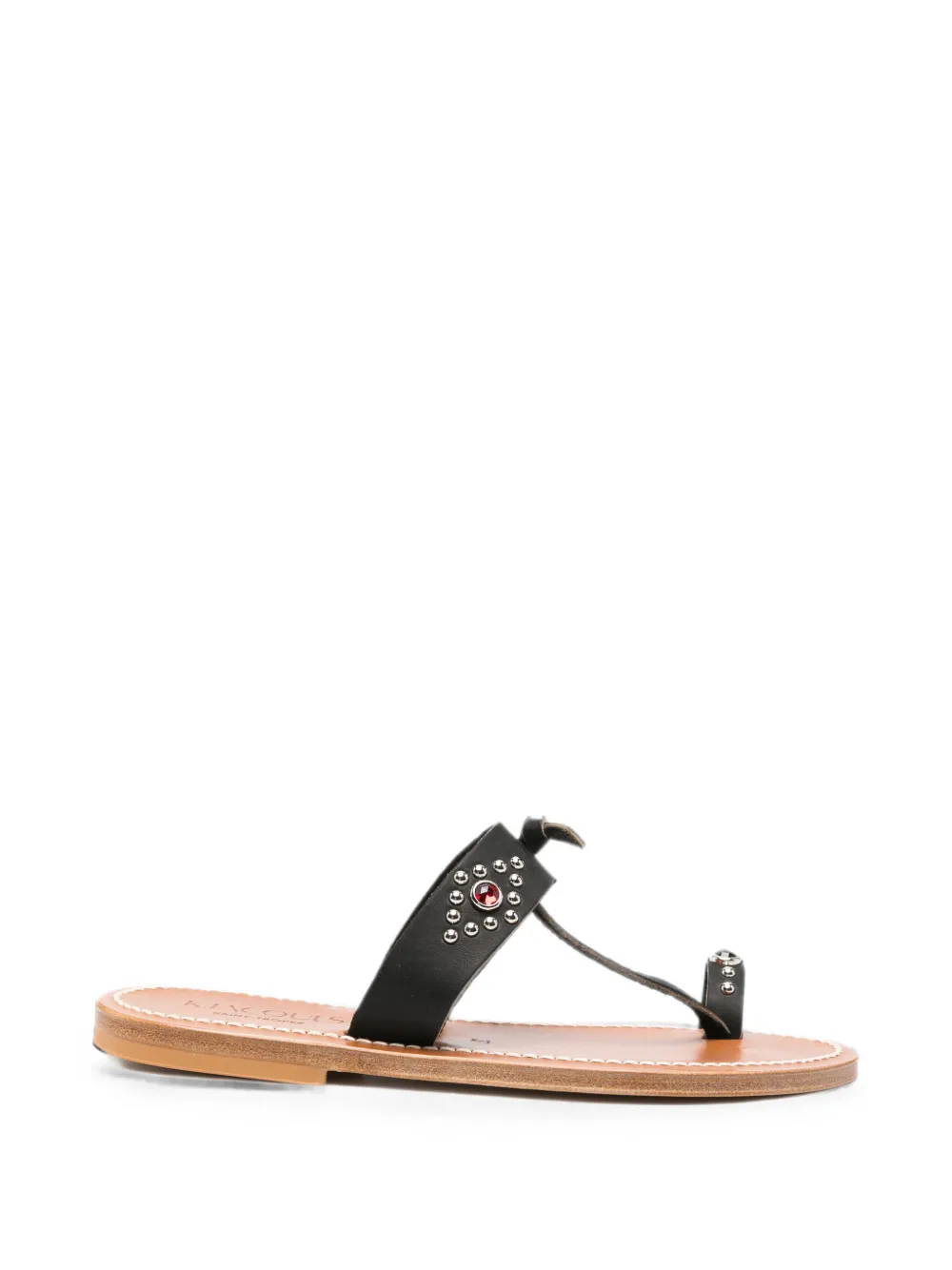 K. Jacques embellished toe-strap sandals Zwart