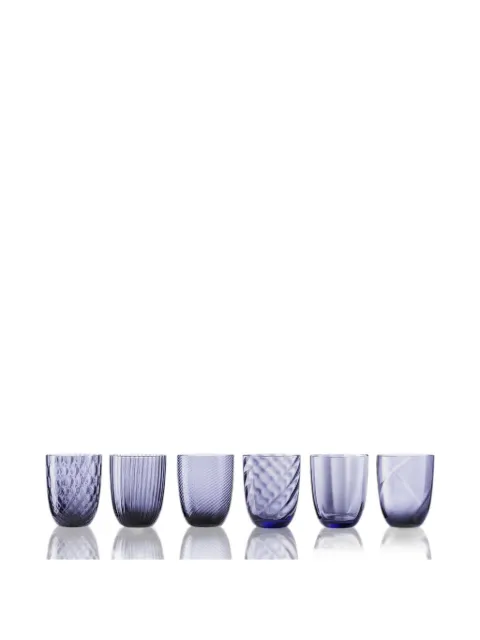 NasonMoretti Idra textured glasses (six-person setting)