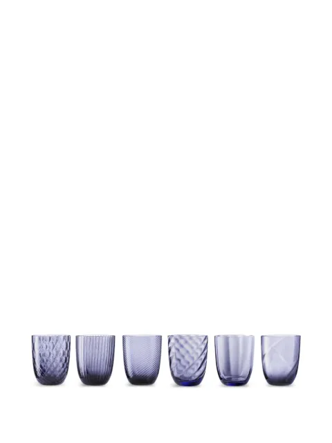 NasonMoretti Idra textured glasses (six-person setting)
