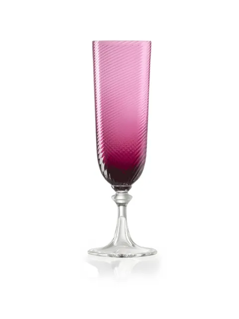 NasonMoretti 3/67 swirl-textured champagne flutes