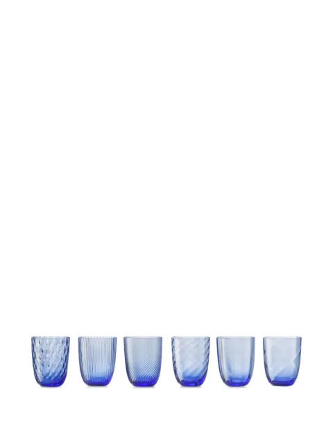 NasonMoretti Idra textured glasses (six-person setting)