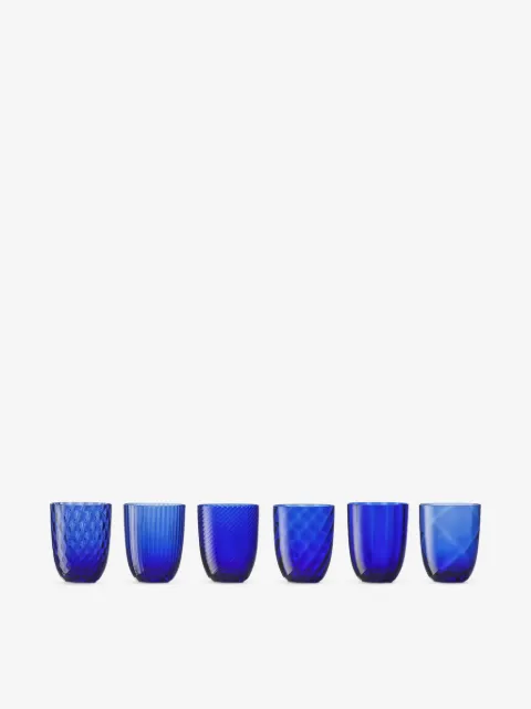 NasonMoretti Idra textured glasses (six-person setting)