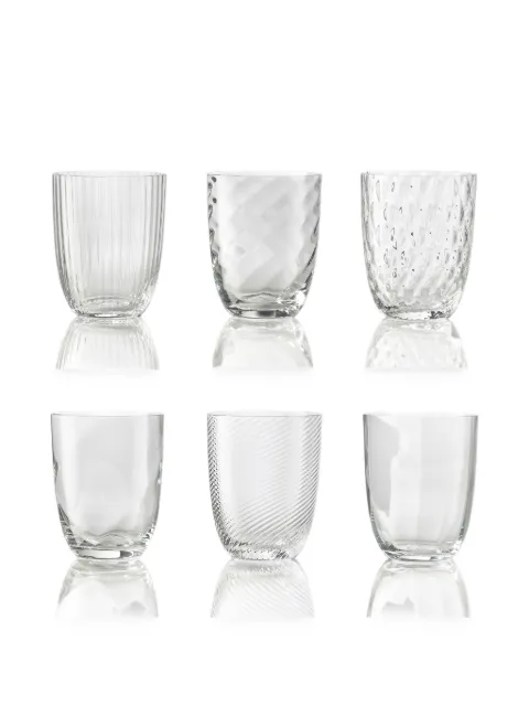NasonMoretti Idra textured glasses (six-person setting)