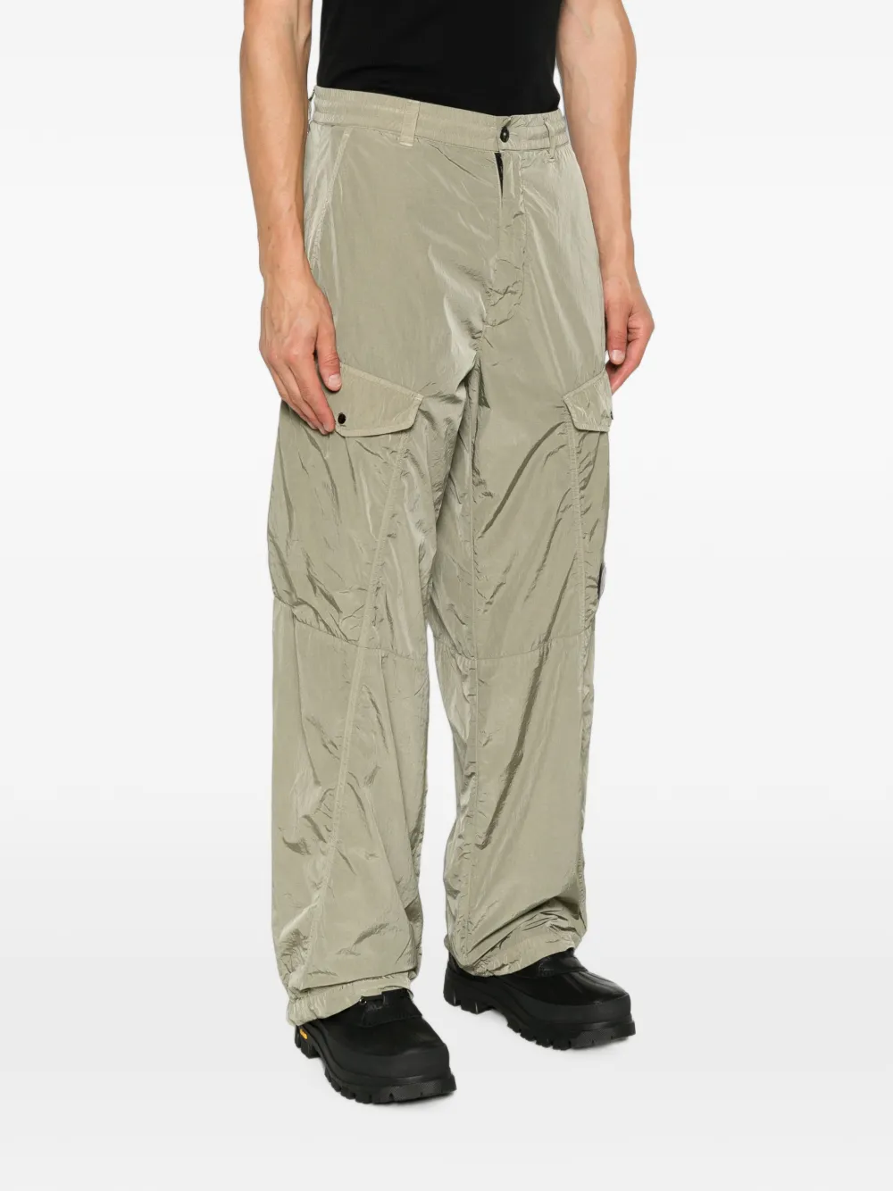 C.P. Company Cargo broek met lens-detail Groen