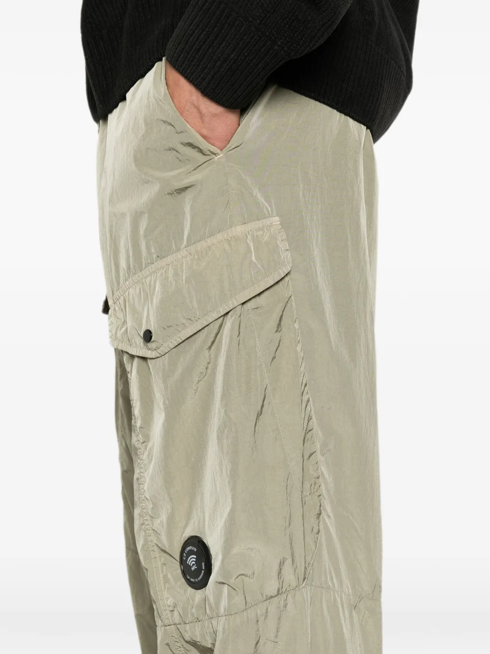 C.P. Company Cargo broek met lens-detail Groen