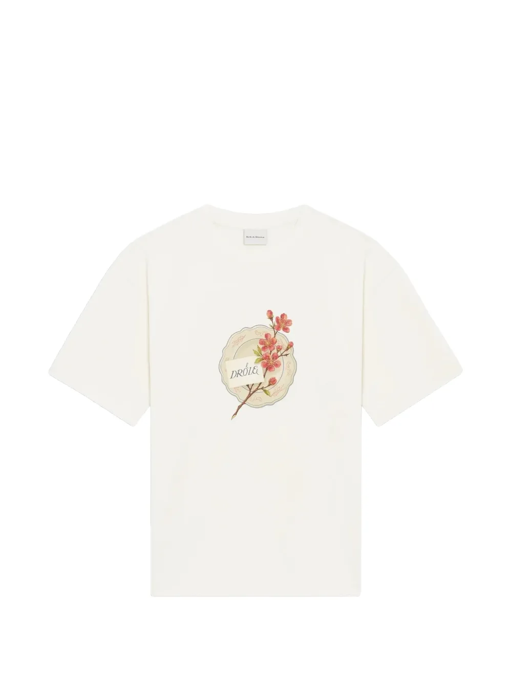 Drôle De Monsieur Drôle Porcelaine cotton T-shirt - Toni neutri