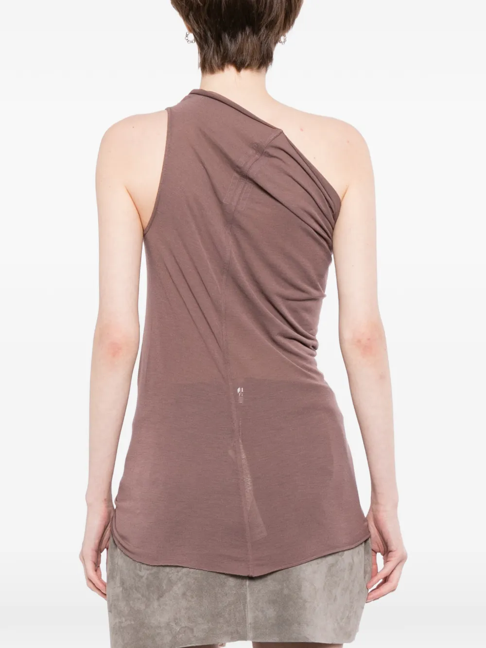 Rick Owens Asymmetrische top Beige