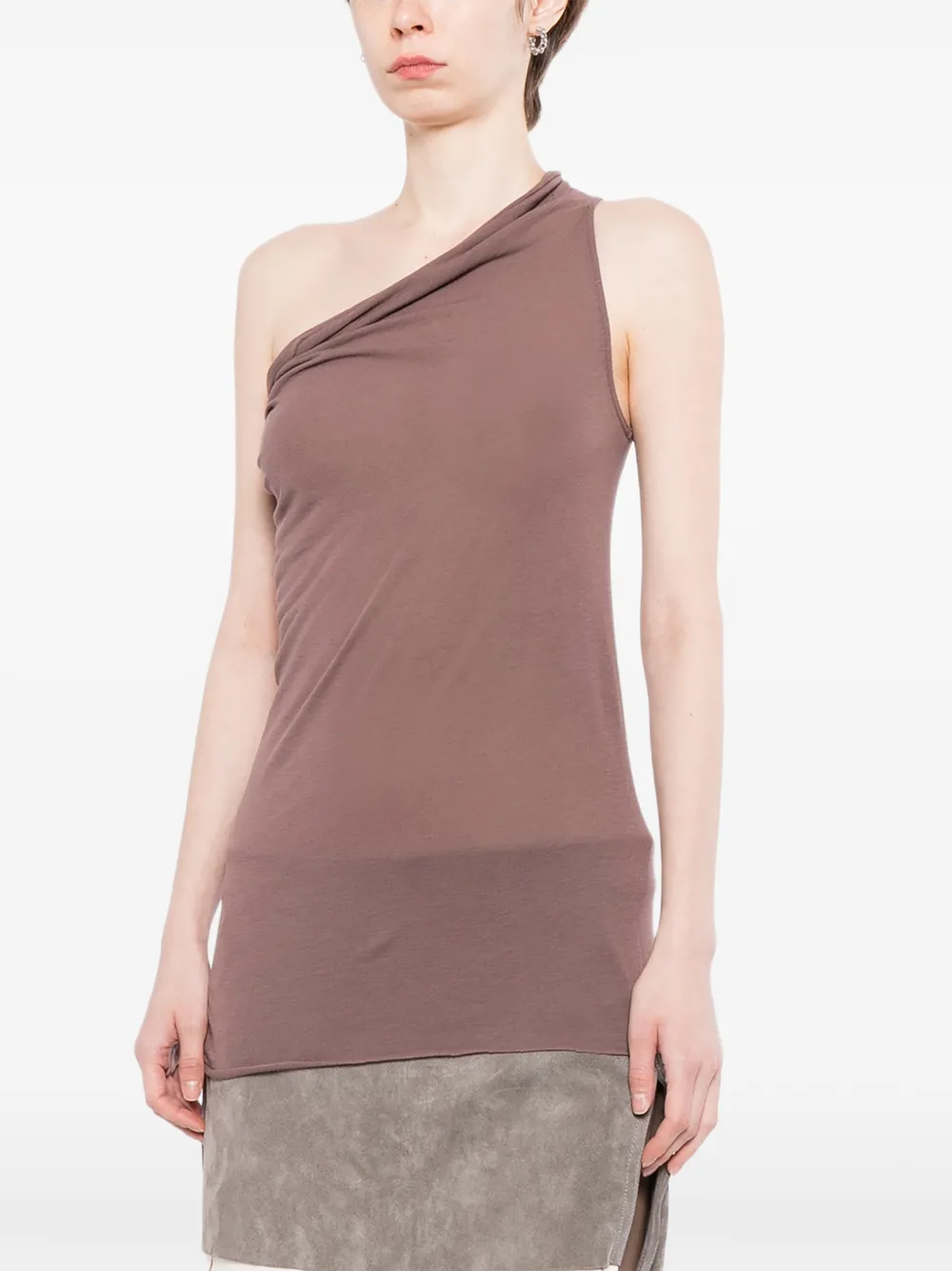 Rick Owens Asymmetrische top Beige