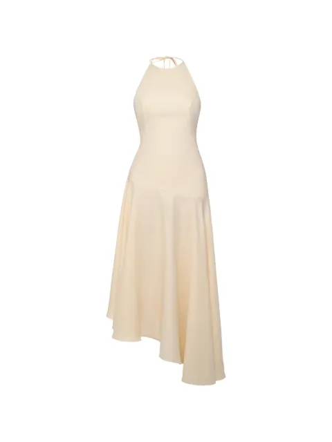 ANOUKI asymmetric open-back maxi dress