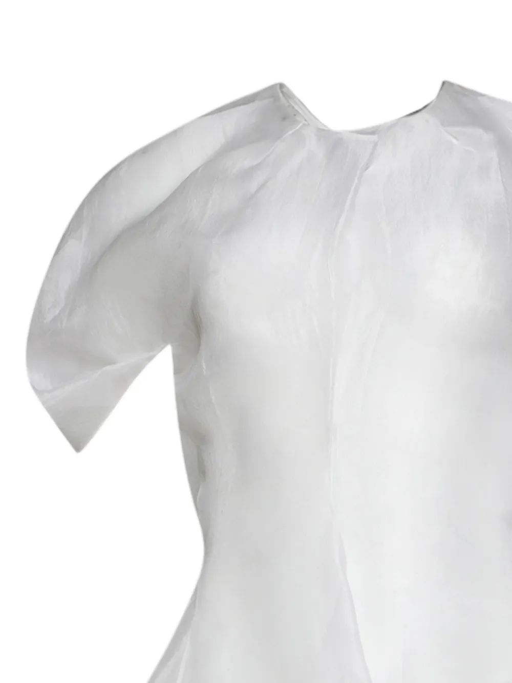 KHAITE Rumi Asymmetric-hem Top in White, view 2