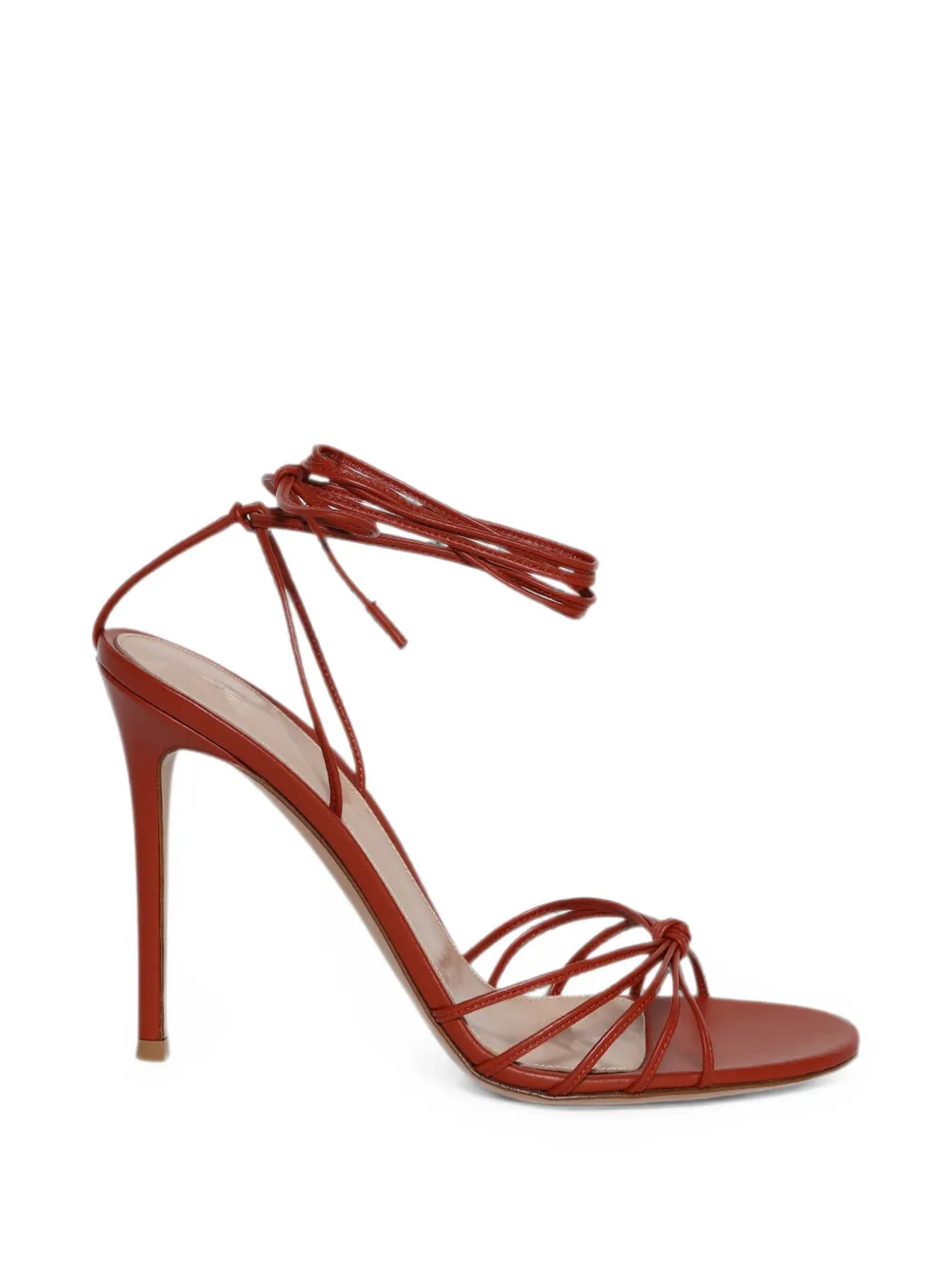 Gianvito Rossi lace-up strappy sandals - Rot