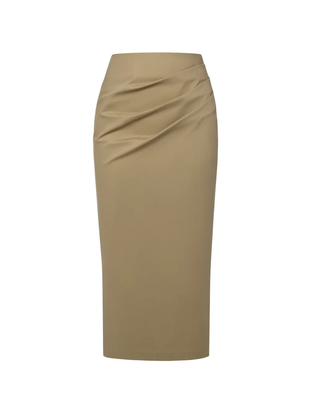 ANOUKI draped-waist midi skirt
