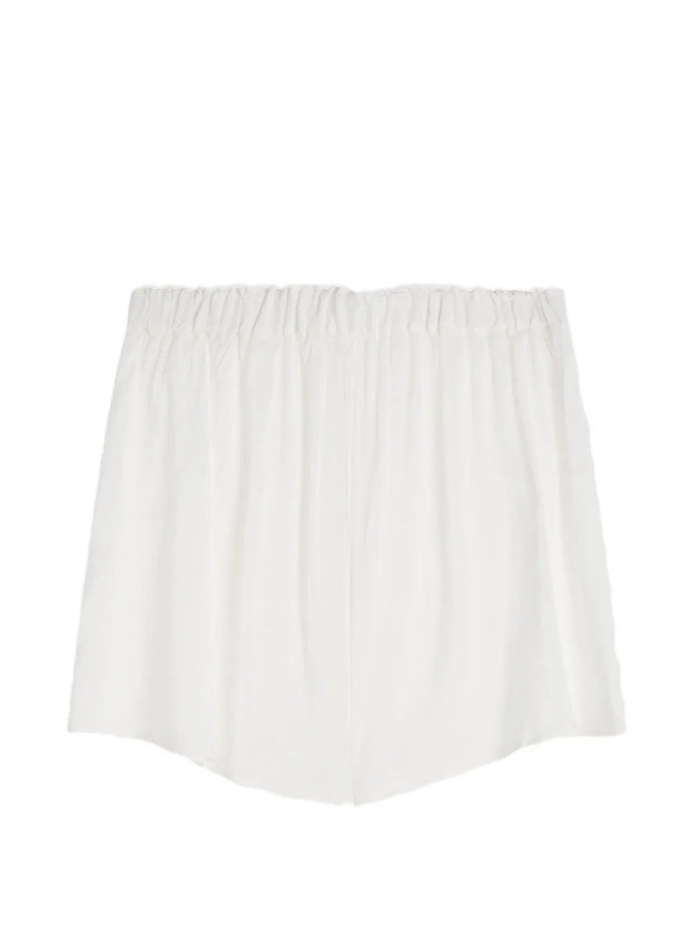 BONDI BORN Cremona doorzichtige shorts Wit