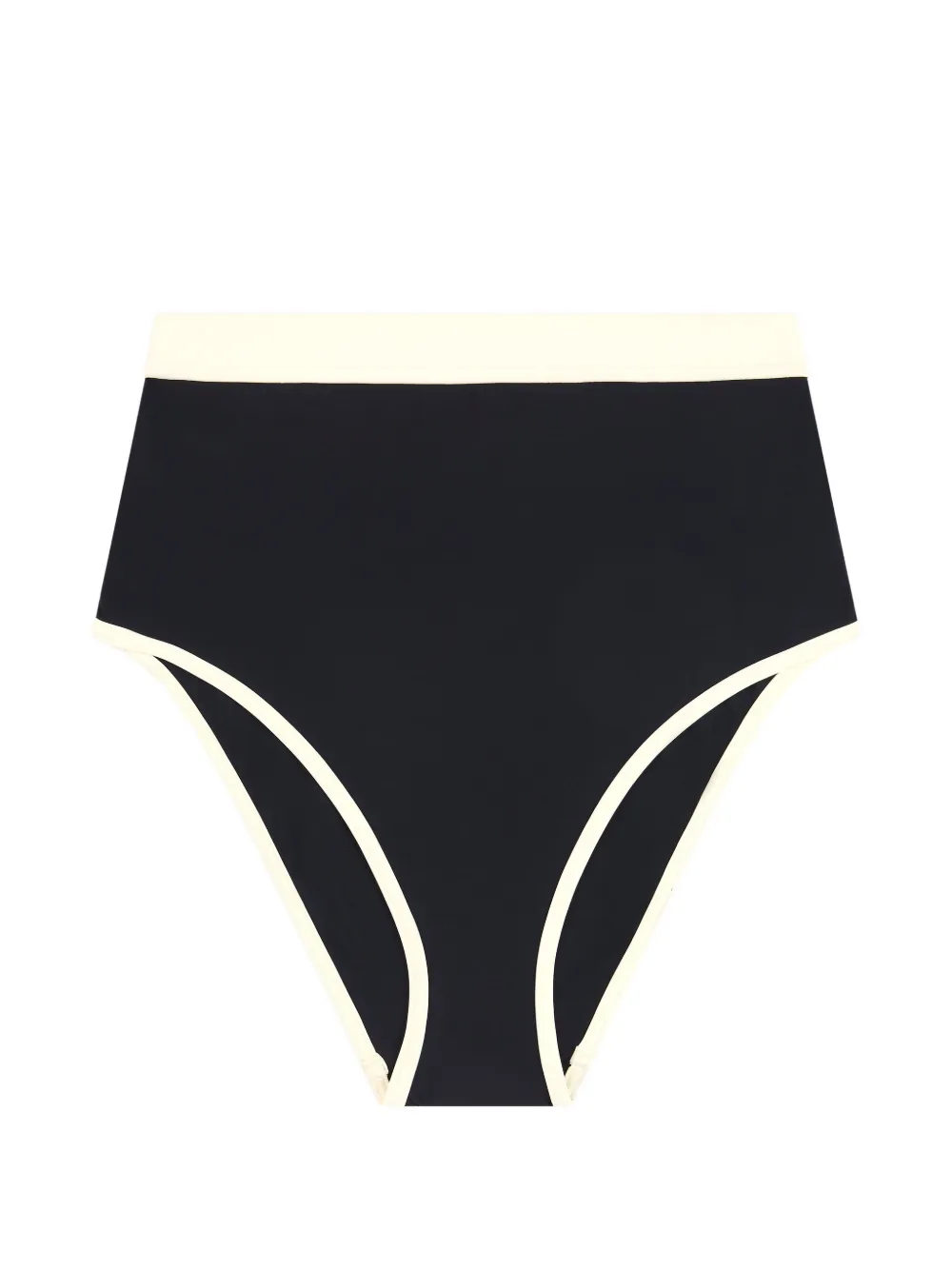 BONDI BORN Slip bikini Jayde a vita alta - Nero