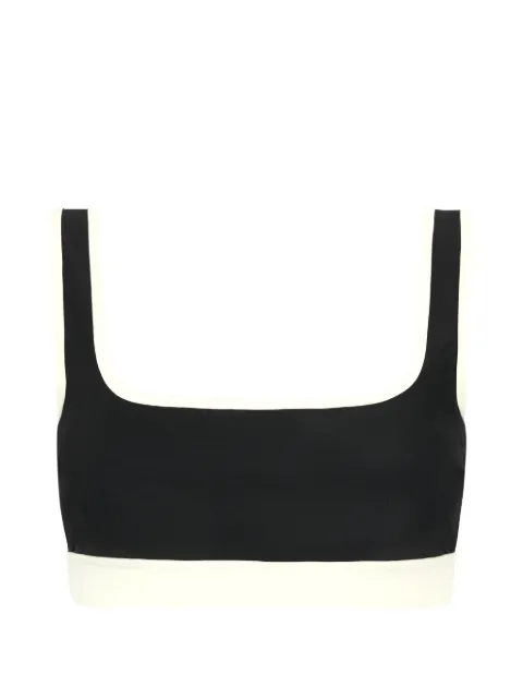 BONDI BORN Hayden contrast-trim bikini top