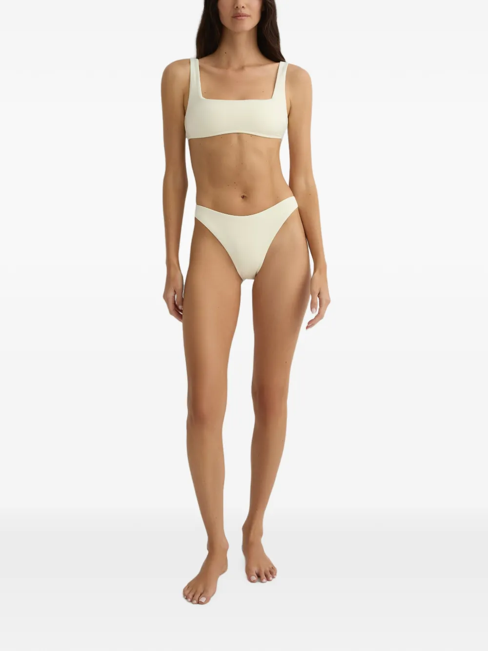 BONDI BORN Bikinitop met vierkante hals Beige