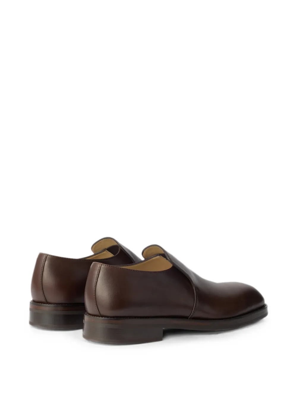 LEMAIRE formal loafers in shiny leather Bruin