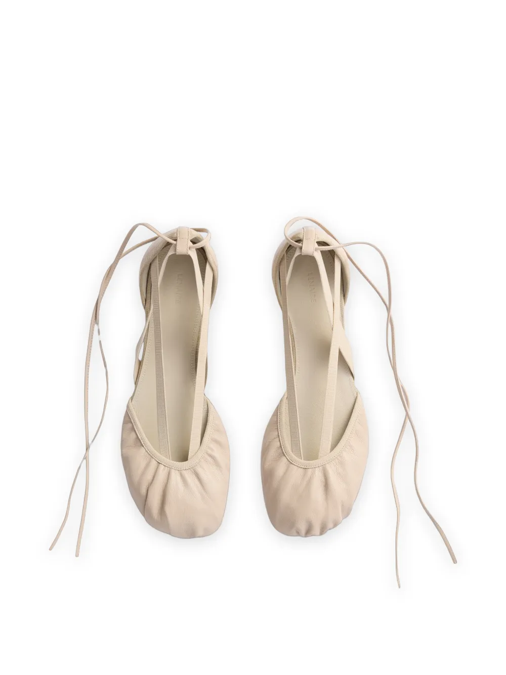 LEMAIRE Ballerina's van geitenleer Beige