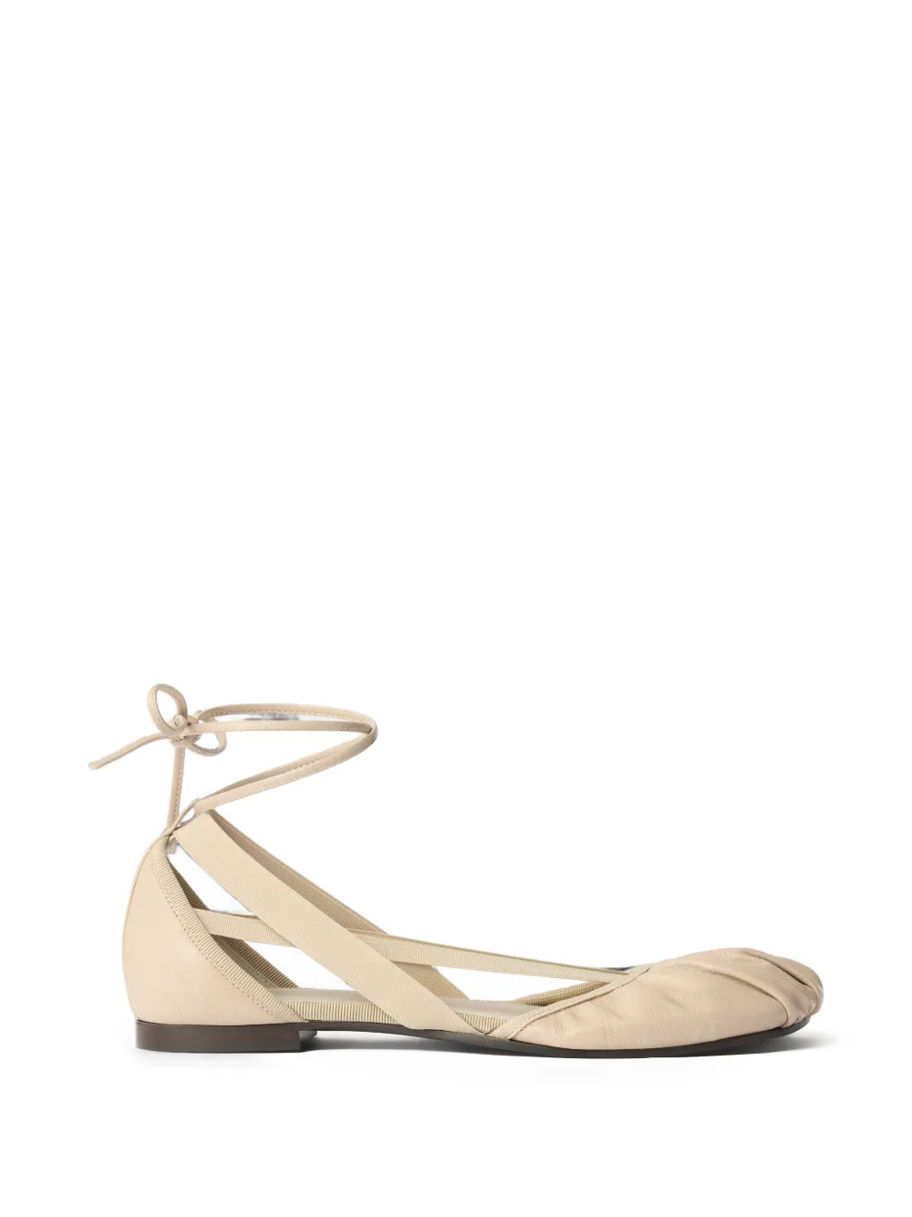 LEMAIRE Ballerina's van geitenleer Beige