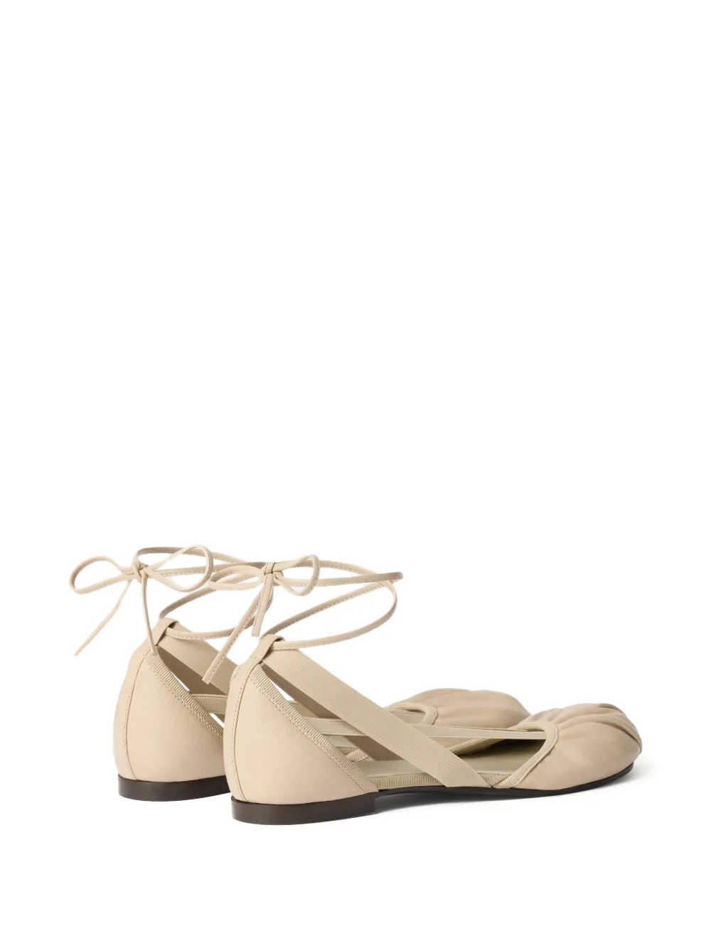 LEMAIRE Ballerina's van geitenleer Beige