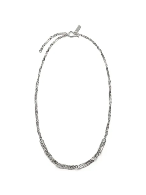 LEMAIRE collar de cadena retorcido en plata bañada en rodio