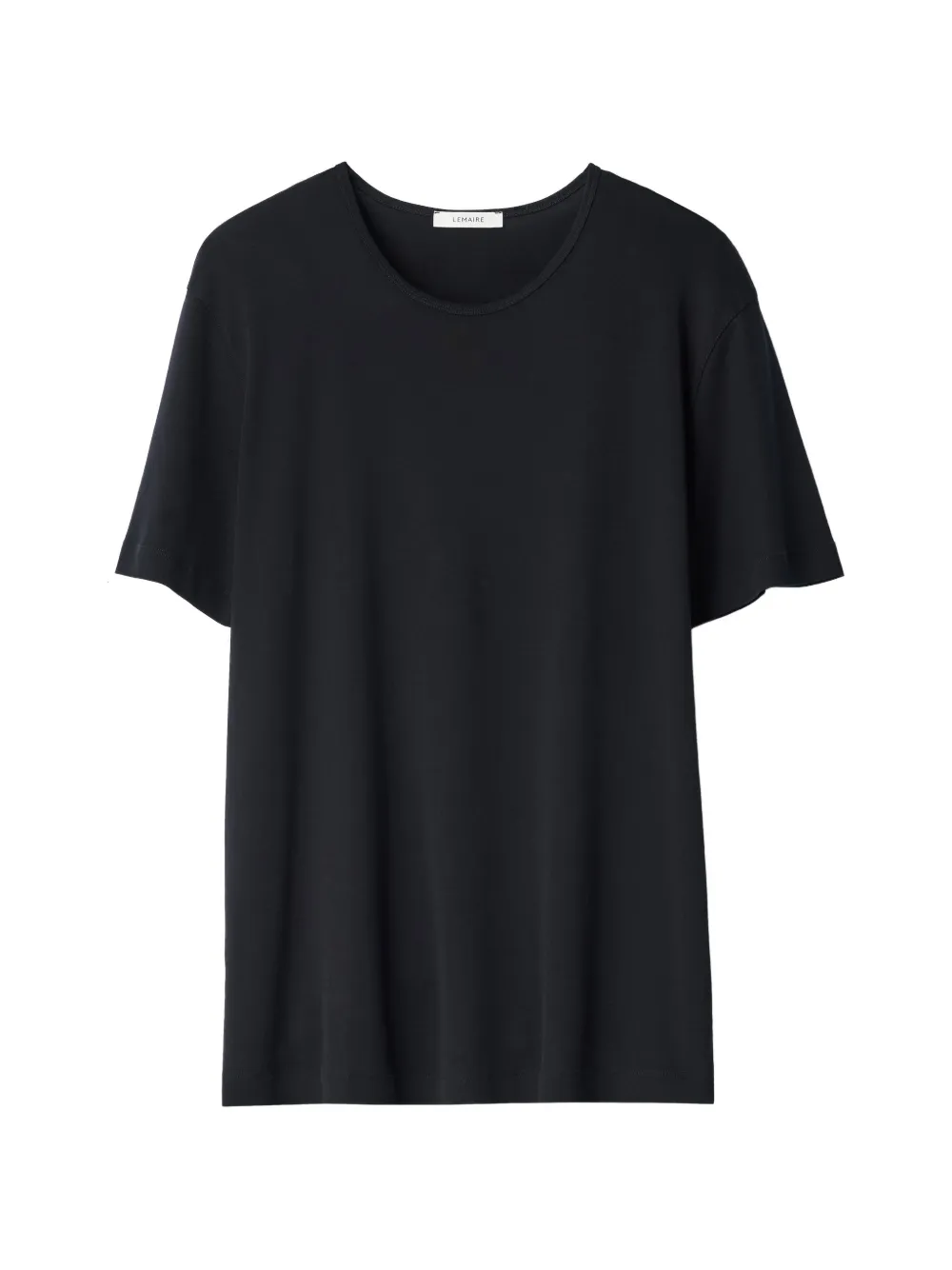 LEMAIRE scoop-neck T-shirt in ribbed jersey