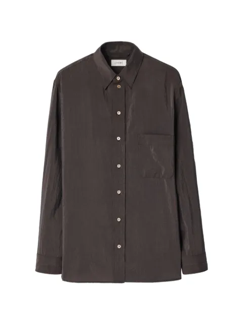 LEMAIRE straight shirt in dry silk