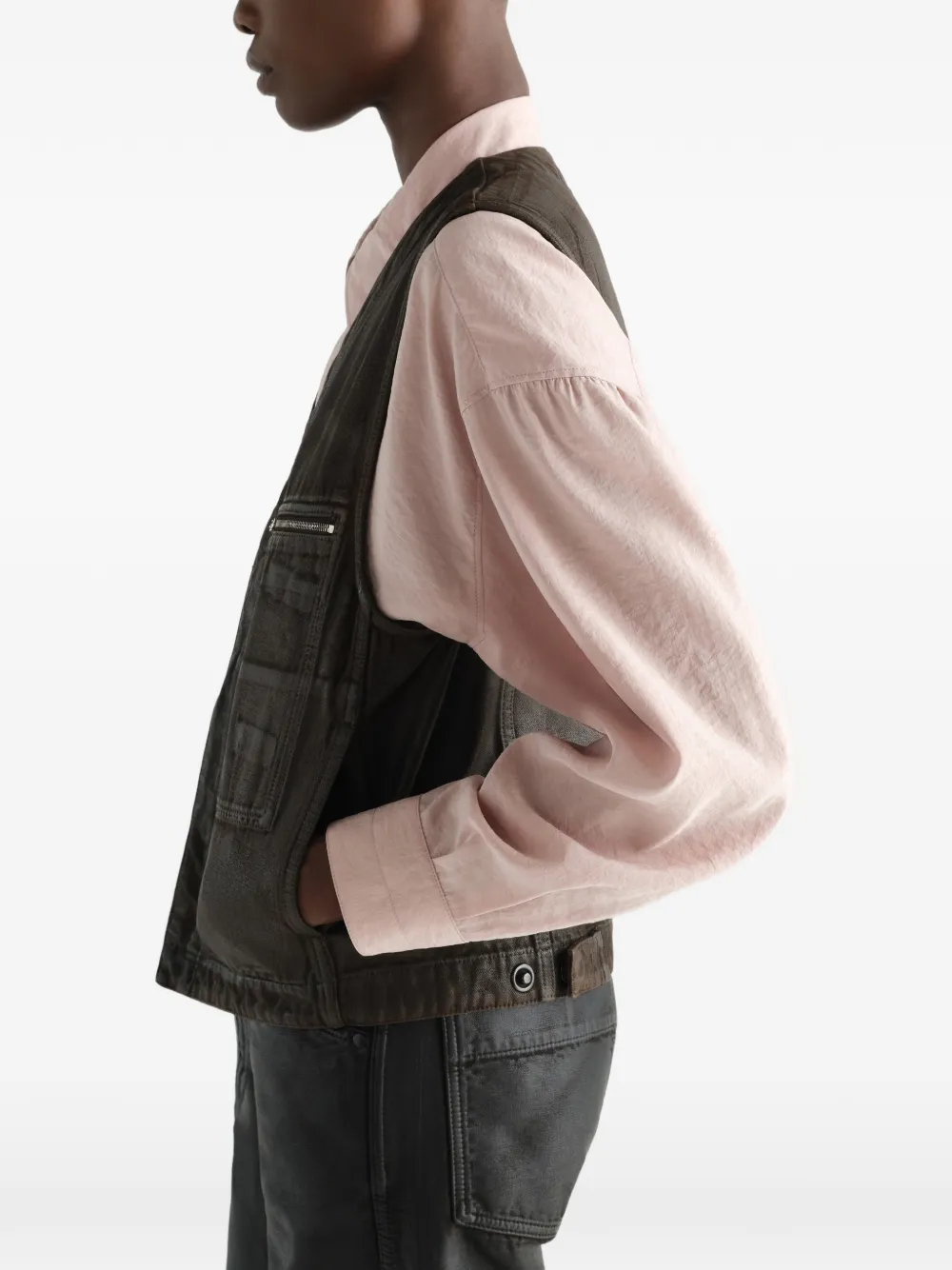 LEMAIRE Twill cargo top Bruin