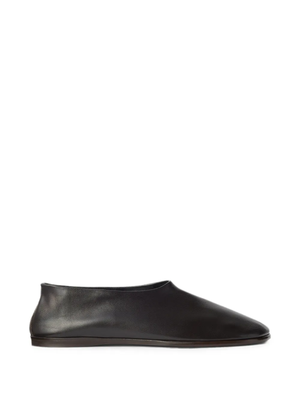 LEMAIRE Glove slip-ons van glanzend nappa lamsleer Bruin