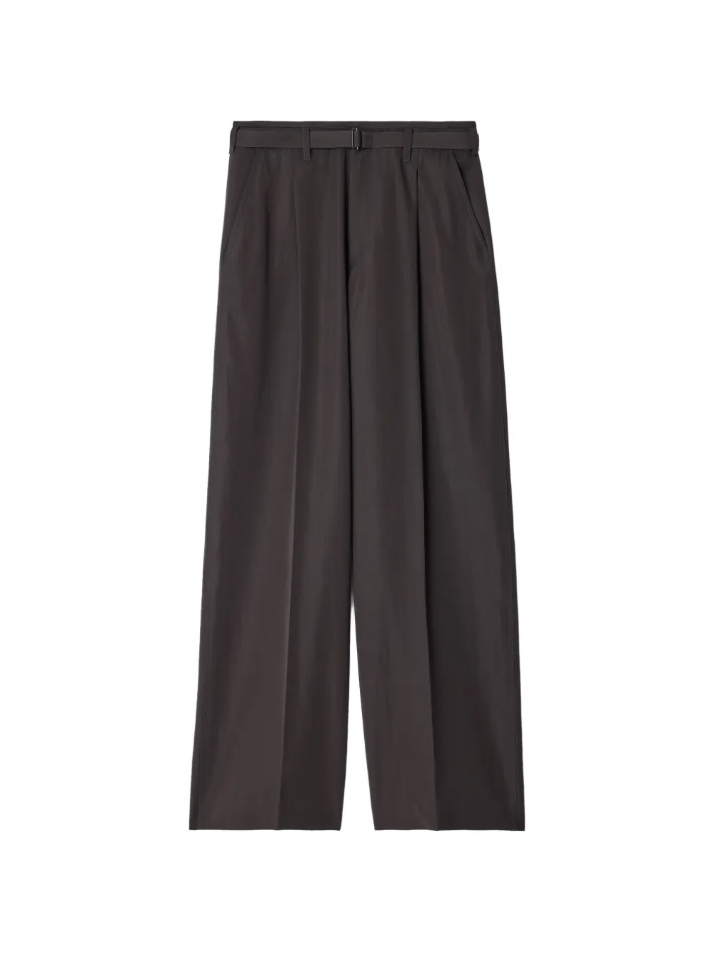 LEMAIRE Wollen gabardine plooibroek Bruin