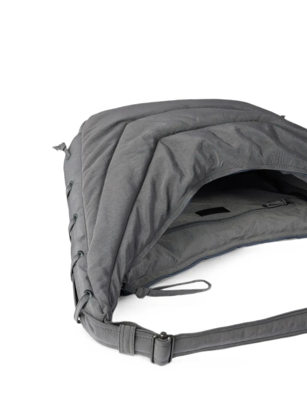 LEMAIRE Grote Soft Game tas van nylon canvas Grijs