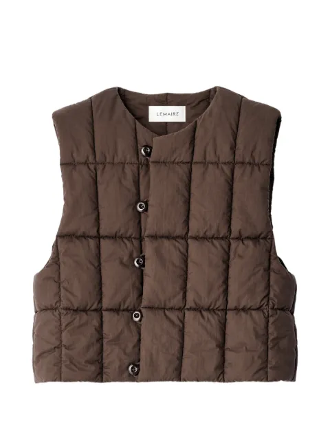 LEMAIRE gilet matelassé à design imperméable