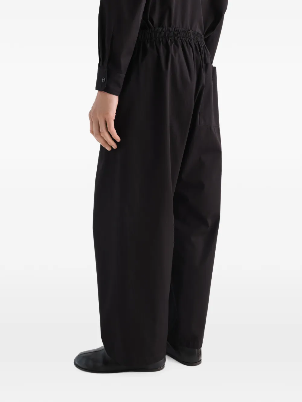 LEMAIRE Pyjamabroek van licht katoenen twill Zwart