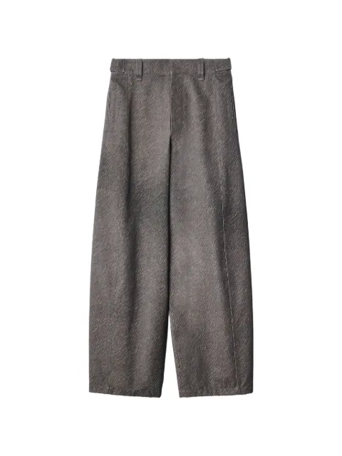 LEMAIRE pants largos con estampado diagonal