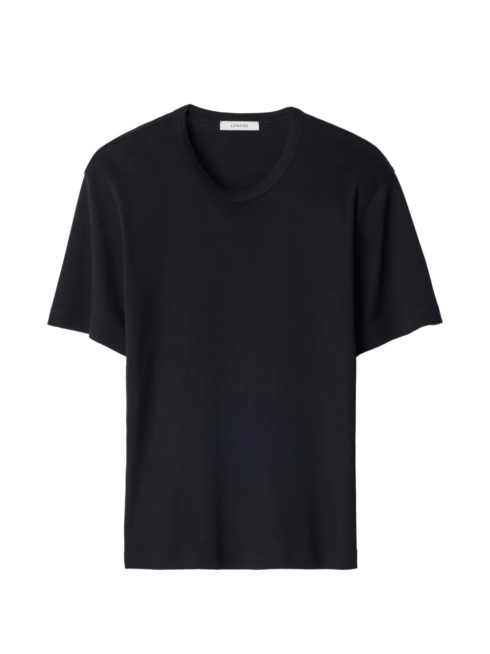 LEMAIRE rib T-shirt in jersey - Nero