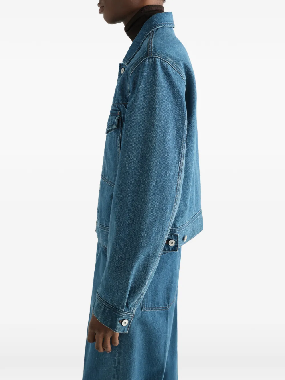 LEMAIRE Denim truckerjack Blauw