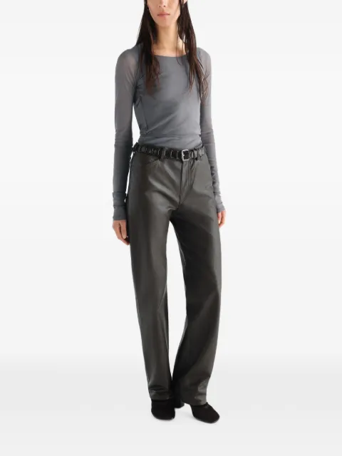 LEMAIRE ballerina wrap top in mesh jersey