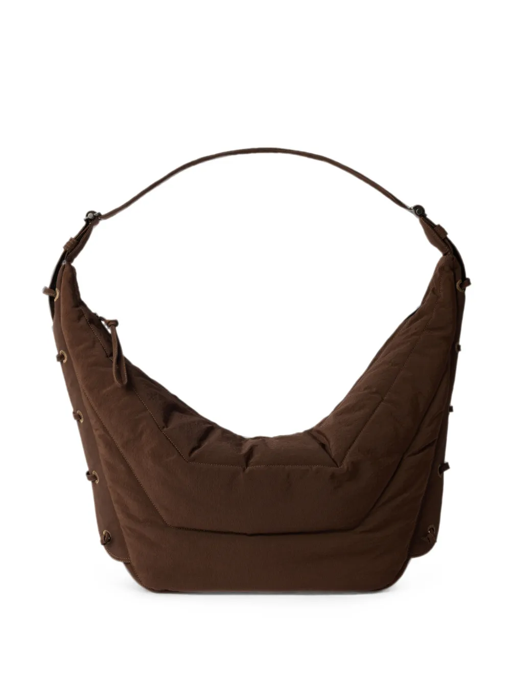 LEMAIRE large Soft Game bag in nylon canvas - Brown