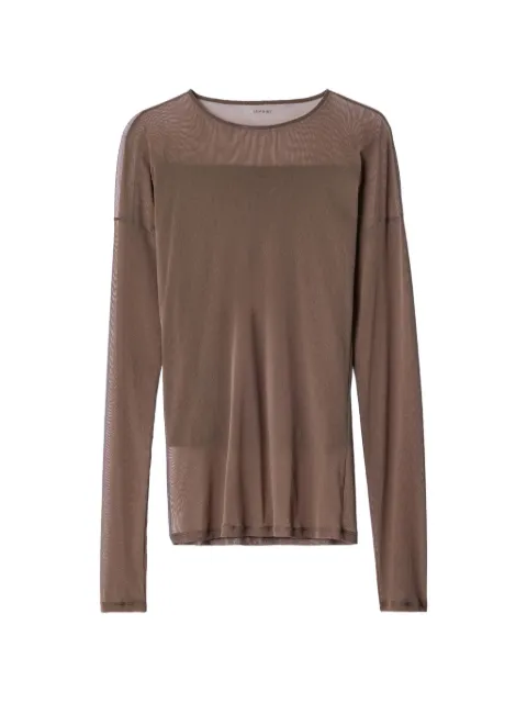 LEMAIRE long-sleeve ballerina-style top in mesh jersey