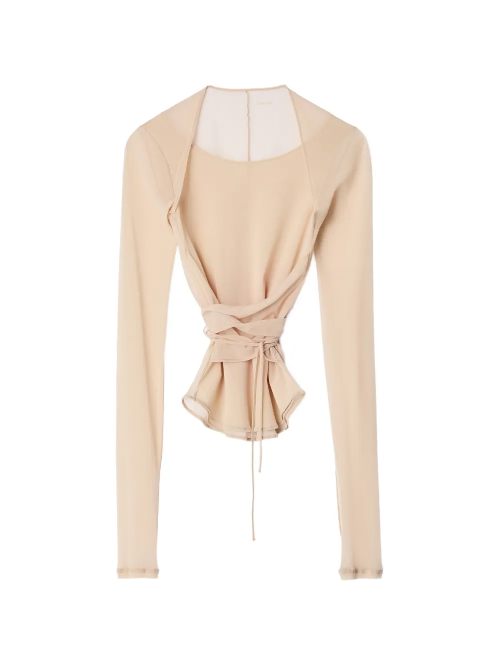 LEMAIRE ballerina Wrap top in mesh jersey
